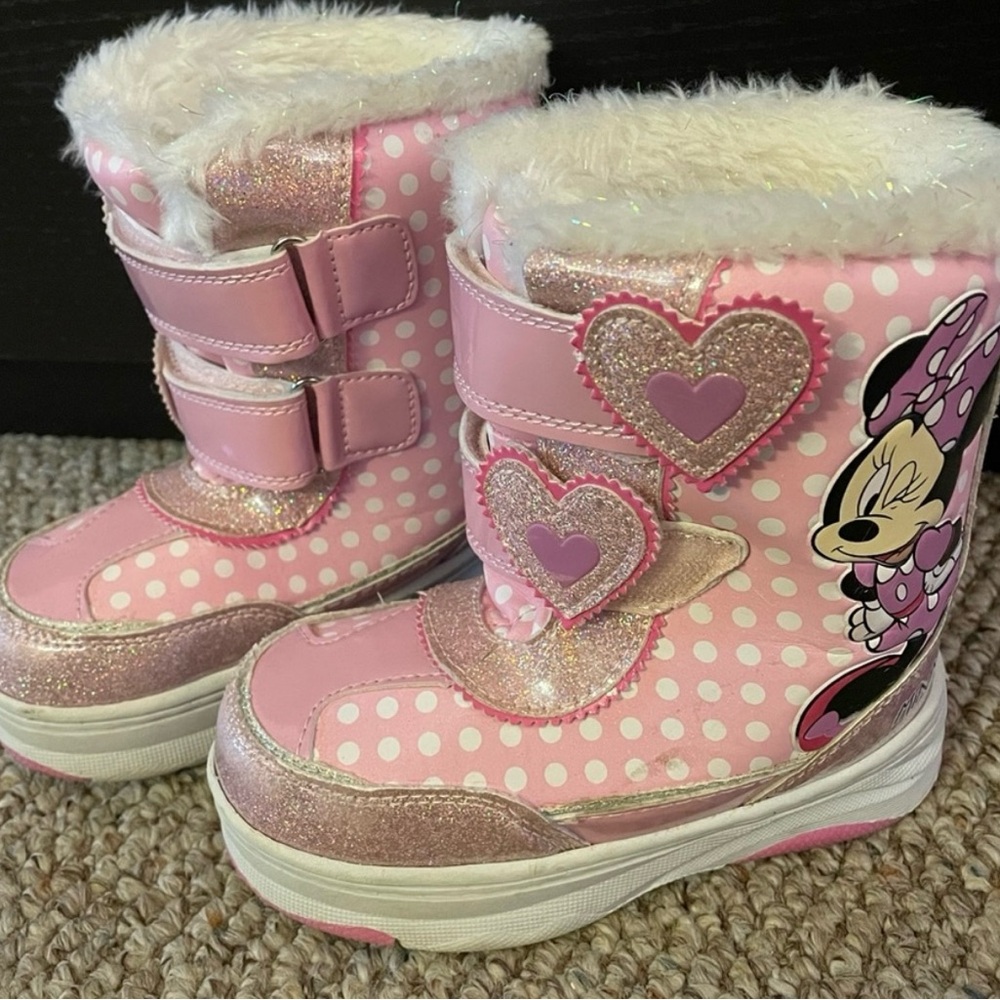 Pink Polka Dot Minnie Mouse Boots